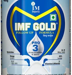 IMF GOLD PRO 3 FOLLOW UP FORMULA -STAGE -3 (12 MONTHS ONWARDS)  (400 g, 12+ Months)