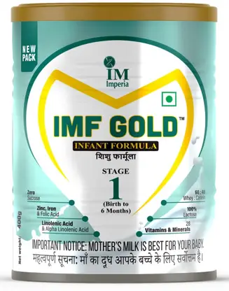 IMF GOLD 1 INFANT FORMULA - STAGE -1 - 200 g/400 g ( 0-6 months) (200 g/400 g Upto 6 Months)