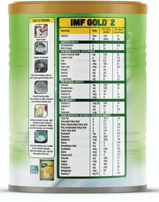 IMF GOLD 2-FOLLOW UP FORMULA - STAGE -2 ( 6-12 MONTHS)-400 gm (400 g, 6+ Months) - Image 4