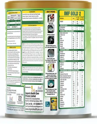 IMF GOLD 2-FOLLOW UP FORMULA - STAGE -2 ( 6-12 MONTHS)-400 gm (400 g, 6+ Months) - Image 3
