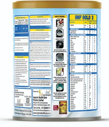 IMF GOLD 3 FOLLOW UP FORMULA- STAGE -3 ( 12 MONTHS ONWARDS) (400 g, 12+ Months) - Image 3